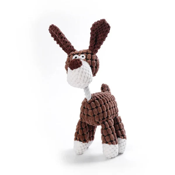 Aggressive chewer dog toy, 'Immortal' squeaker plush, long-lasting pet supplies
