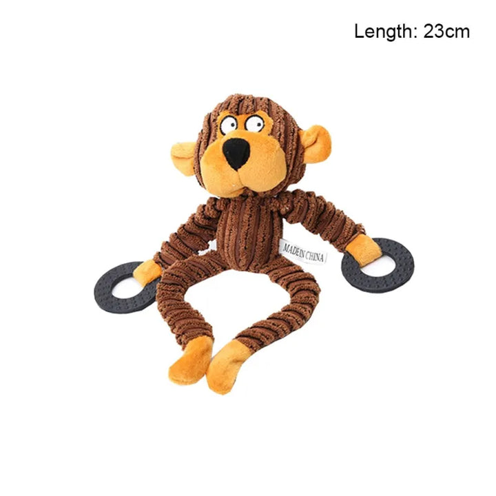 Aggressive chewer 'Immortal' squeaker plush, tough dog toy, pet supplies