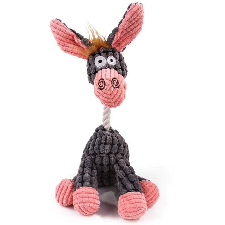 Pet supplies: 'Immortal' durable squeaker plush dog toy for powerful chewers