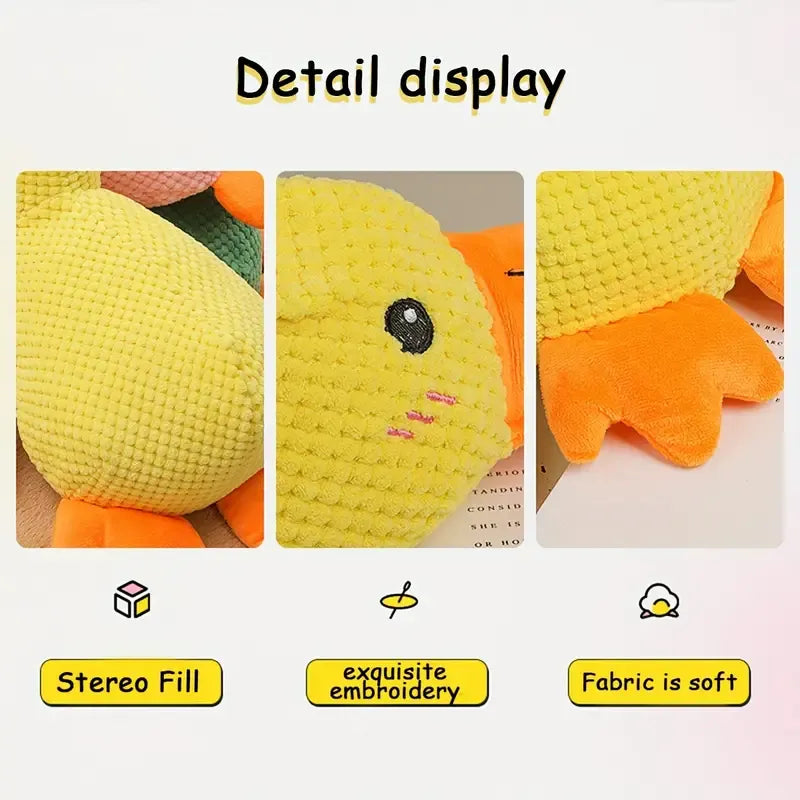 Durable rubber duck dog toy, an interactive pet supply for enthusiastic chewers
