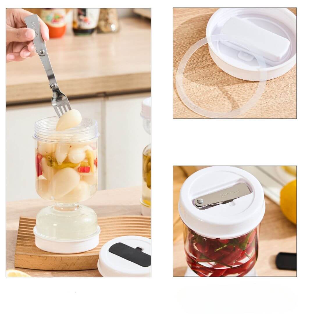 Einmachglas mit integriertem Sieb - Praktisch & Sauber