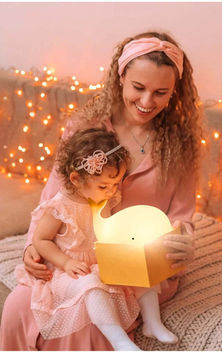 LED Nachtlicht Wal, Farbwechsel, Touch, Kinderzimmer