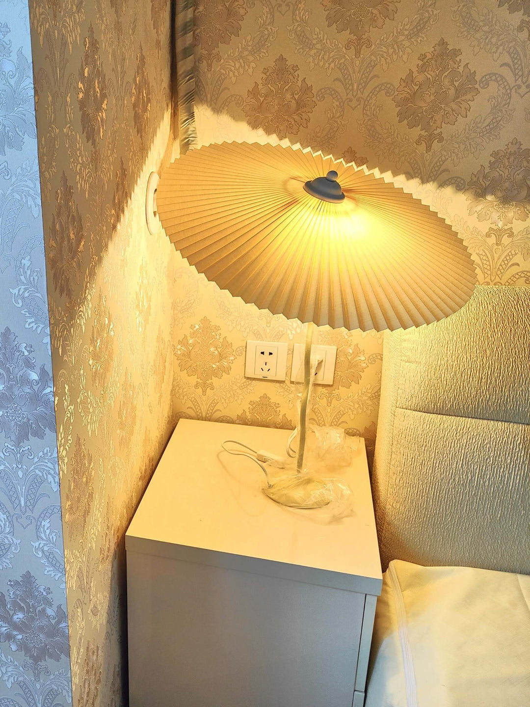 Designer Tischlampe Metall Modern Wellenförmig