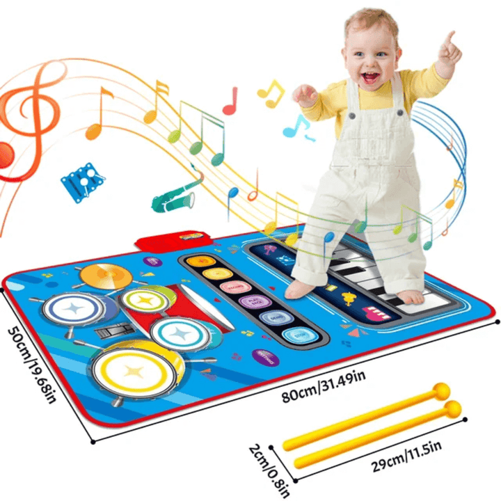 Kinder-Spielmatte mit Musik & Instrumenten