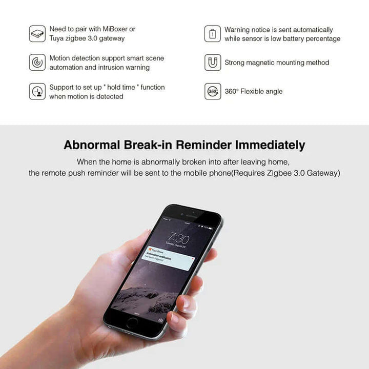 Smart Zigbee Bewegungsmelder mit App-Steuerung