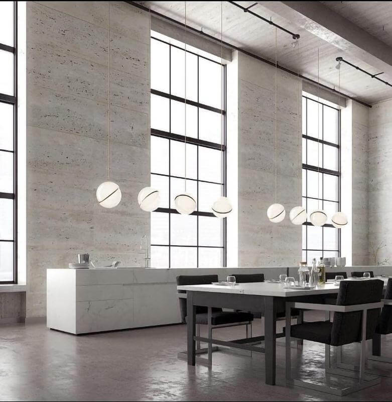 Mondförmige Pendelleuchte Modernes Design