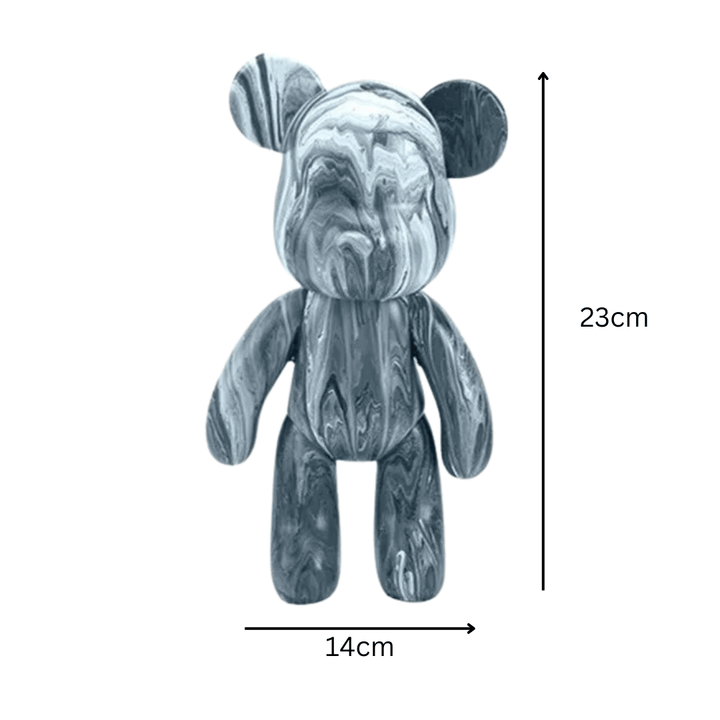 Handbemalter Deko-Bär - Farbenfrohe Wohnraumgestaltung