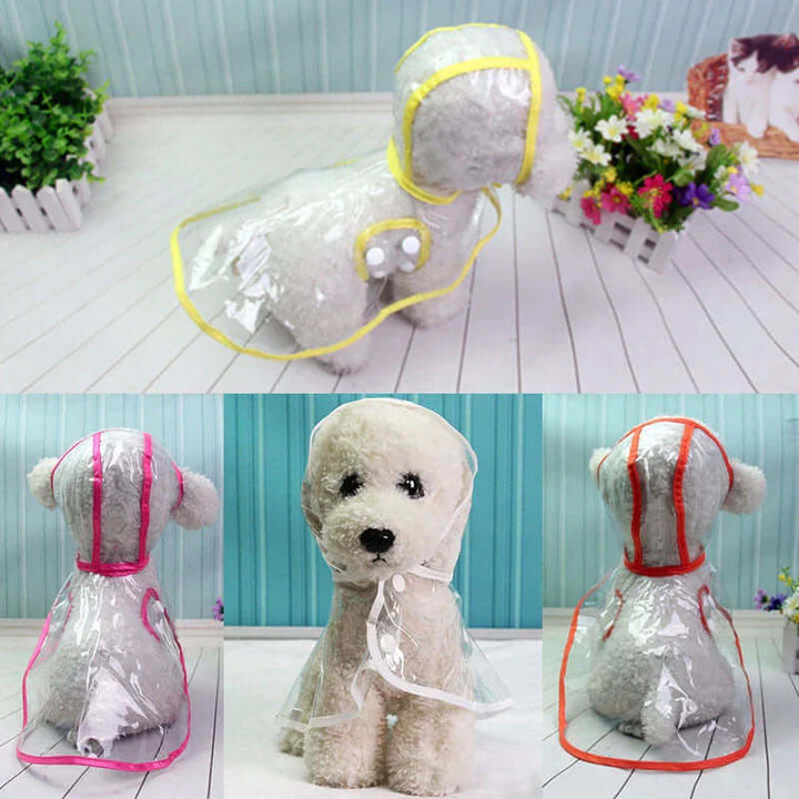 Wasserdichte Hundejacke Transparent