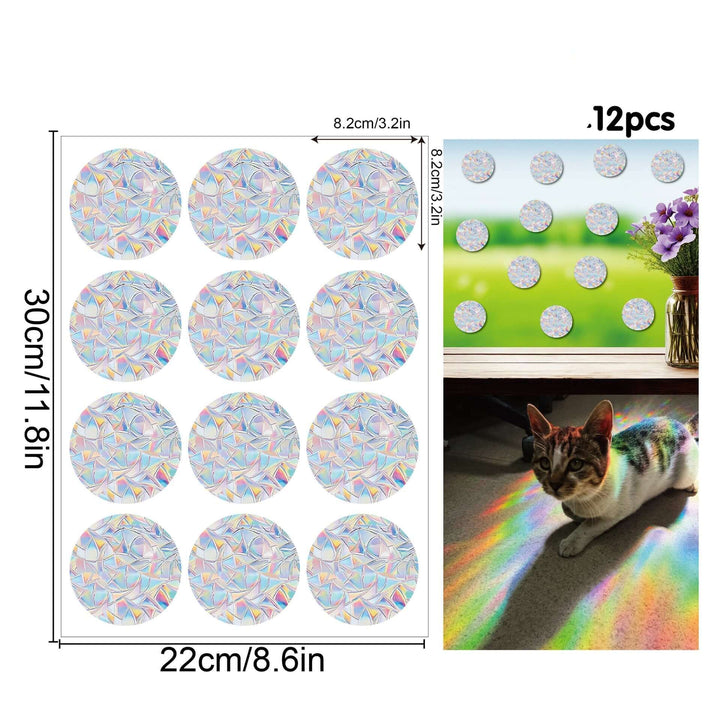Regenbogen-Fensterdeko - Selbstklebend, Bunt, Dekorativ