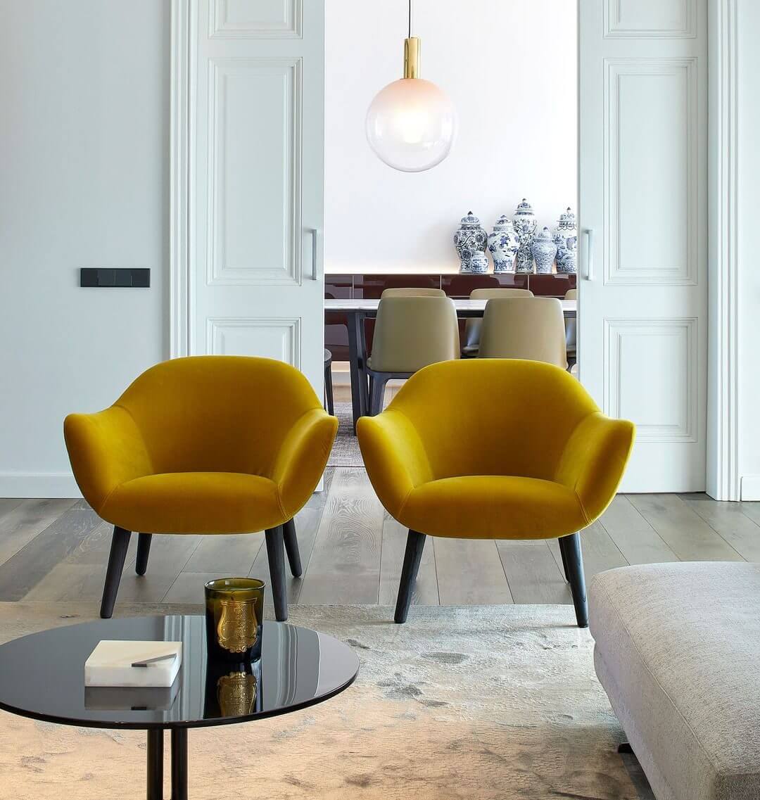 Elegante Pendelleuchte Glas & Metall