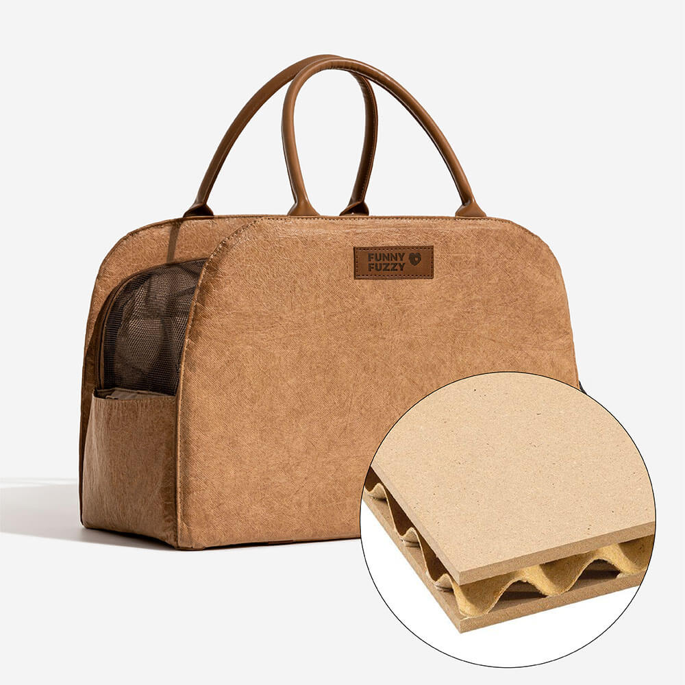 Unisex eco-friendly pet travel carrier, featuring robust construction
