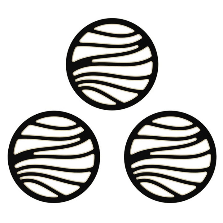 6er Set Hitzeuntersetzer - Modernes Design