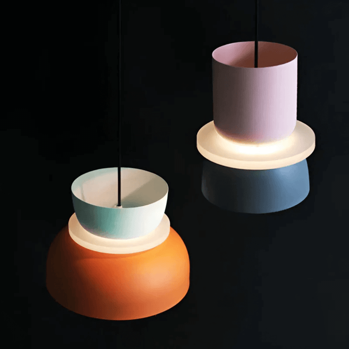 Bunte LED Pendelleuchte Macaron Design