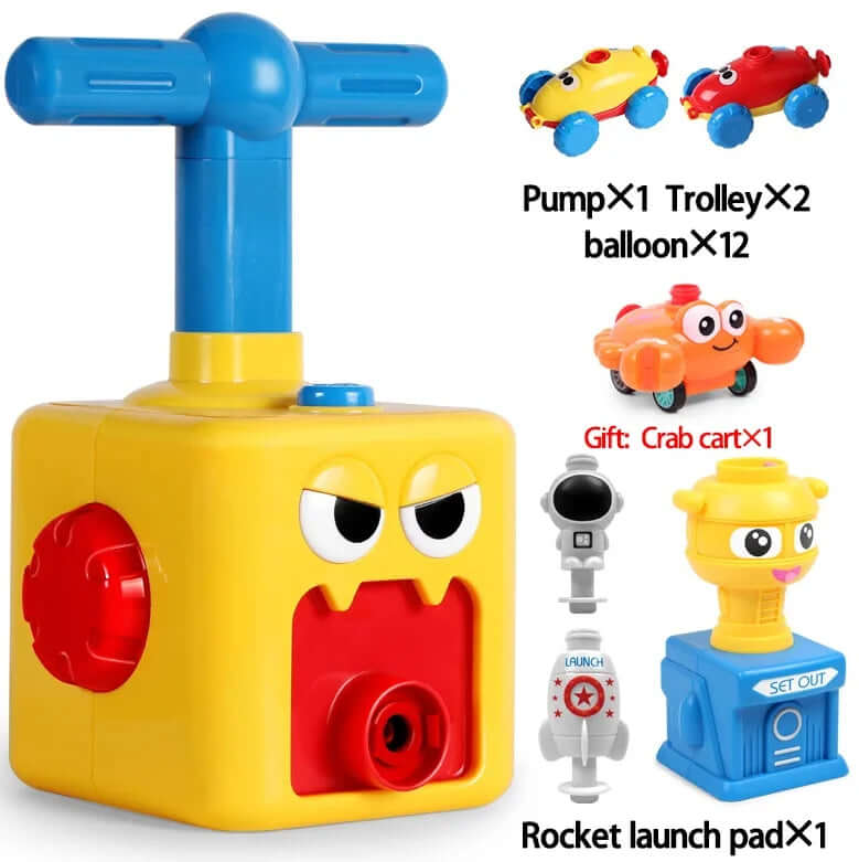 Ballon-Raketenauto: Physik-Spielzeug für Kinder ab 3 Jahren