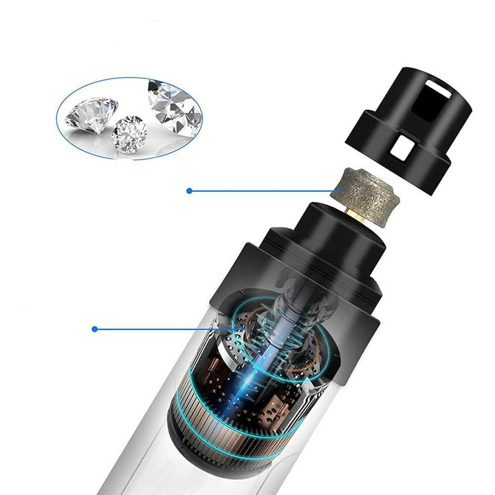 "Effektives, leises Haustier Krallen Trimmgerät mit LED, wiederaufladbar, ideal zur sicheren und präzisen Krallenpflege."