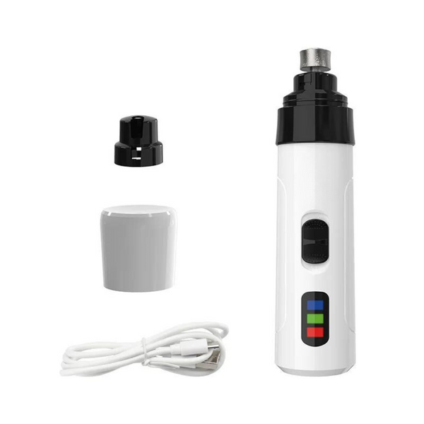 "Effektives, leises Haustier Krallen Trimmgerät mit LED, wiederaufladbar, ideal zur sicheren und präzisen Krallenpflege."