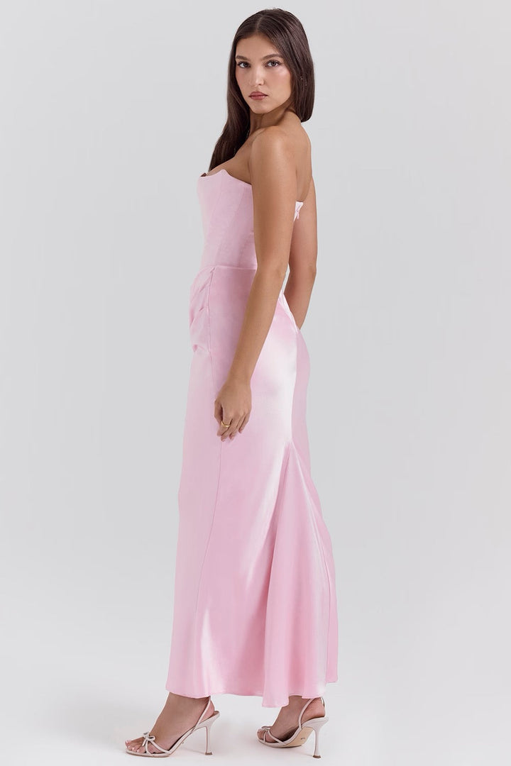 Gorgeous women's strapless prom dress with a flattering sweetheart neckline.