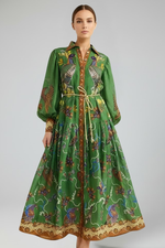 Green Patterned