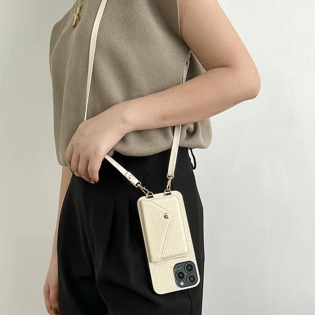 Chic women's daily essential small purse. Phone bag with wallet, ideal for keys, cards & phone.