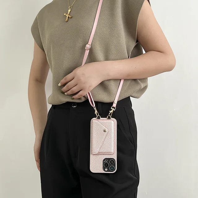 Modern women's mini phone bag with strap. Keep your phone & essentials organized and stylish.