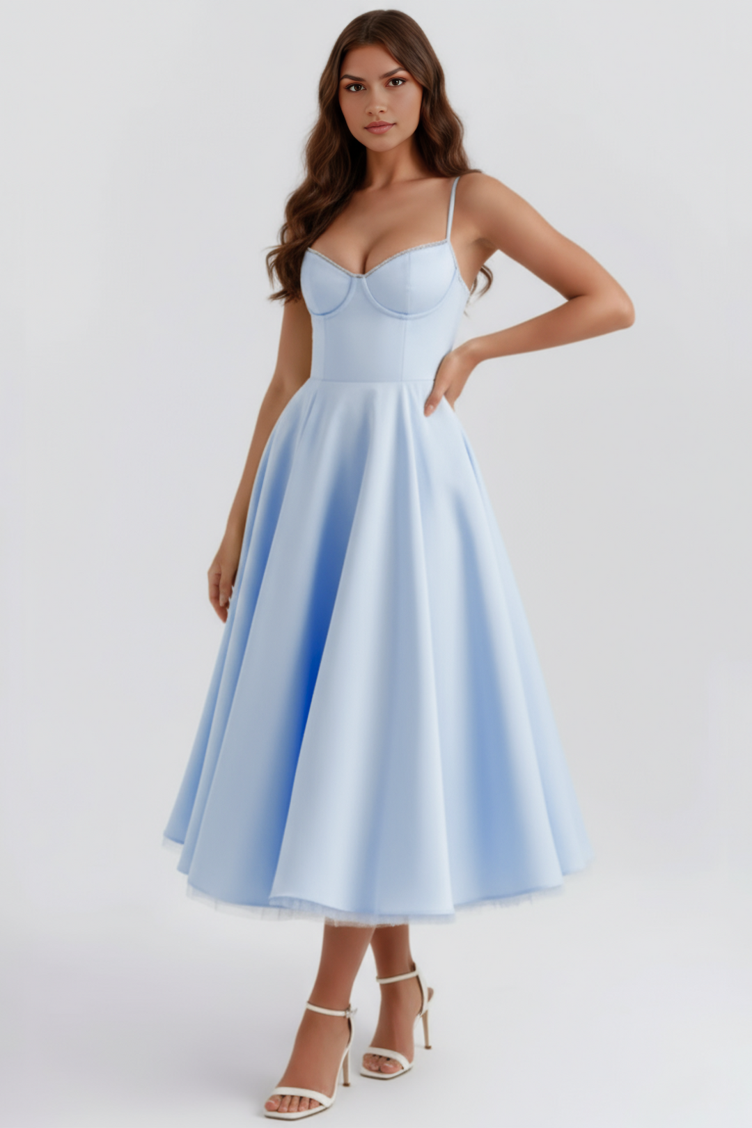 Elegant women's midi dress, perfect for celebrations, parties & special occasions. Flattering fit.
