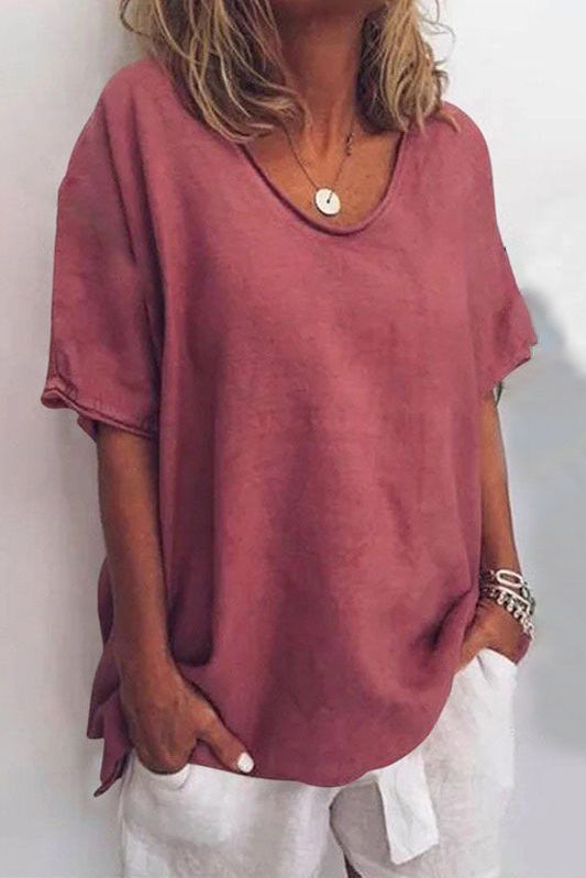 Feminine printed blouse for women, offering effortless style and comfort for casual or everyday wear.