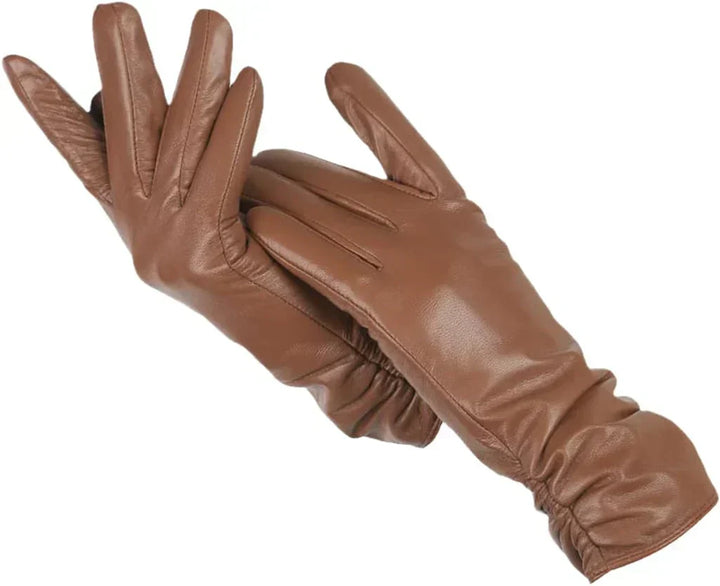 Fashionable women's warm winter gloves, essential cold weather accessories for any outfit.