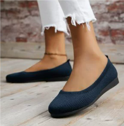 Elegante Damen Ballett Flats in schlichtem Design, flache Sohle, ideal für jeden Anlass, in verschiedenen Farben erhältlich.