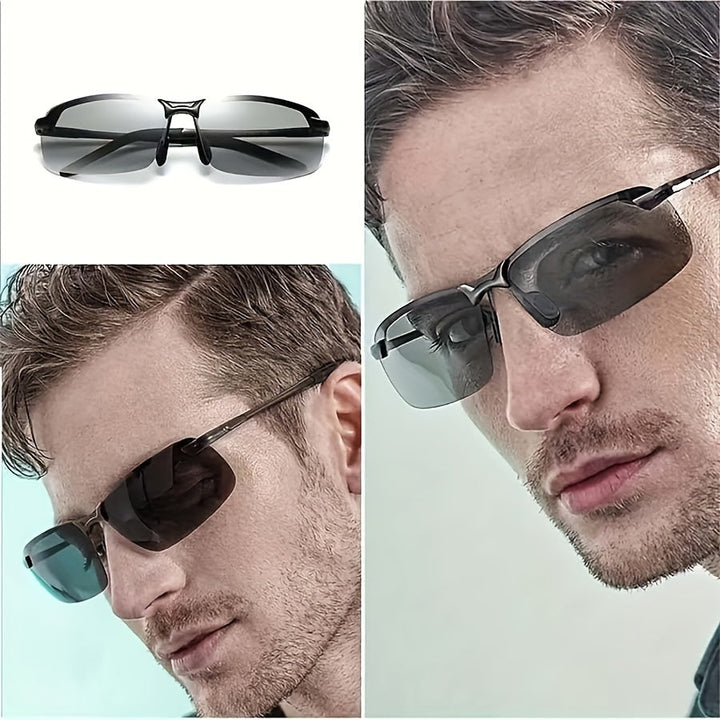 "Elegante Damen-Sonnenbrille, photochrome polarisierte Gläser, stilvolles Design, perfekte Lichtanpassung, klare Sicht."