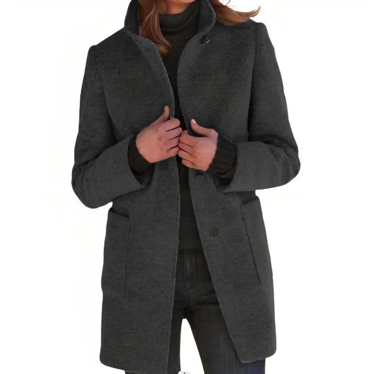 Elegante Damenjacke im klassischen Trenchcoat-Stil, taillierte Passform, wetterbeständiges und atmungsaktives Material.