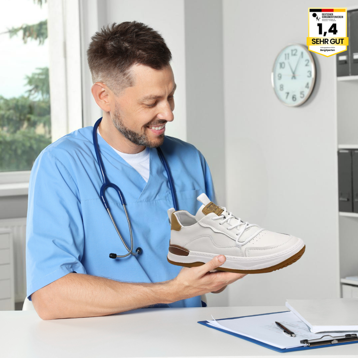 "Elegante ergonomische Lederschuhe für Damen, schwarz, mit flexibler Sohle und atmungsaktivem Design zur Förderung der Fußges