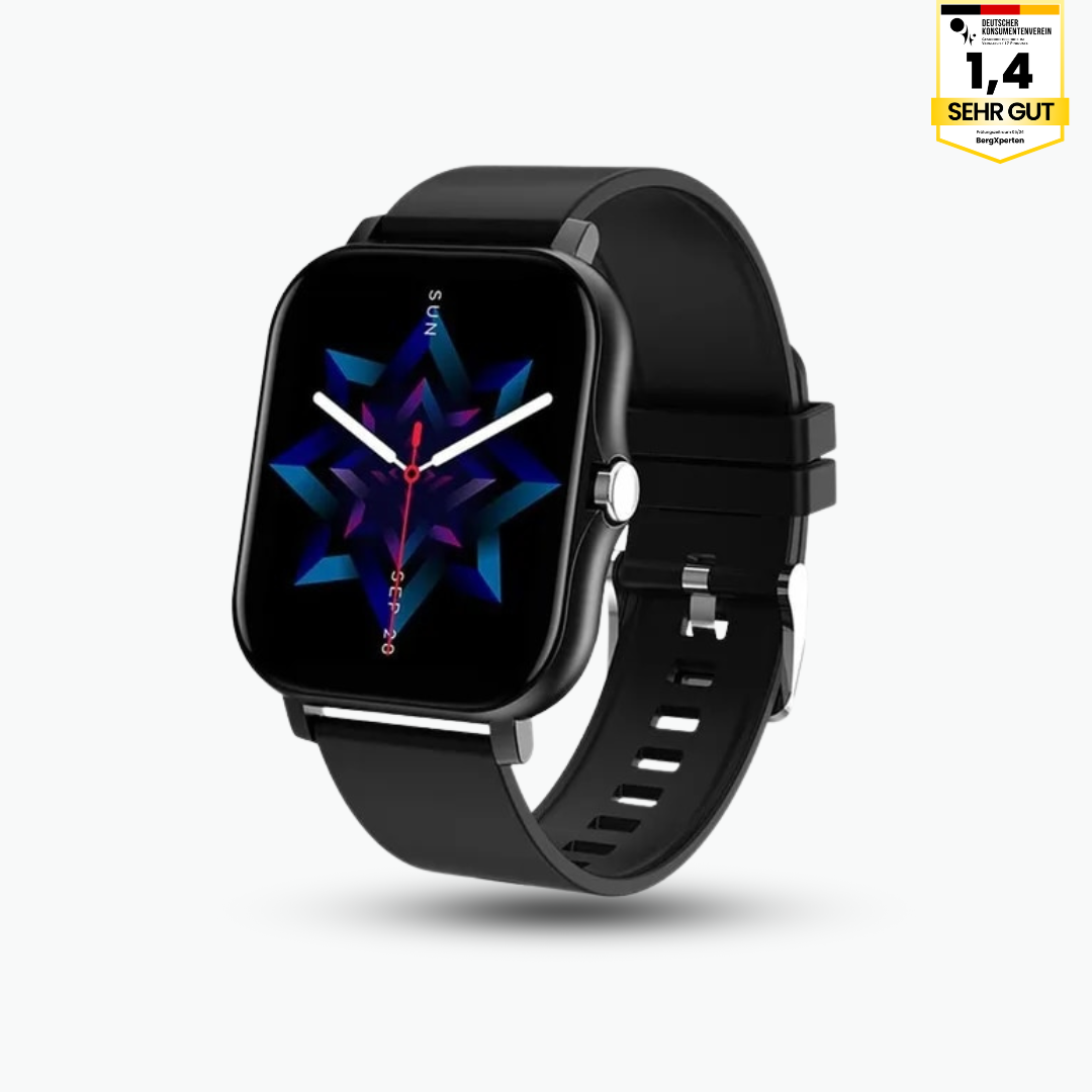 "Elegante FitPro Ultra Smartwatch, wasserdicht, vielseitiges Display, Gesundheits- und Fitness-Tracking, modernes Design."