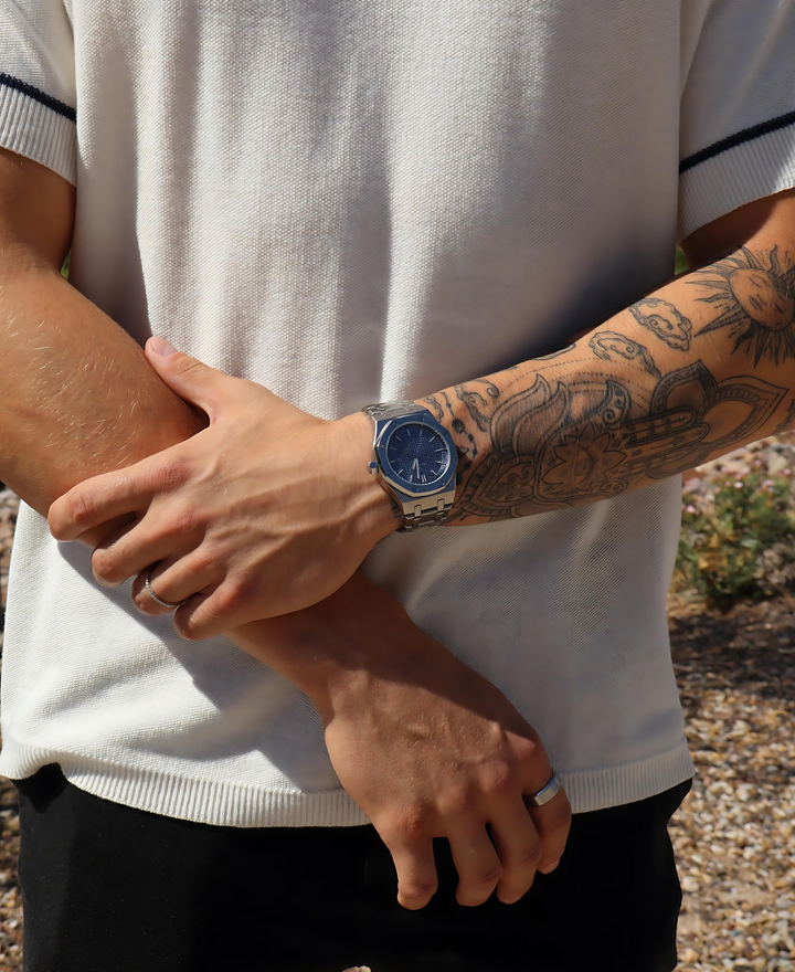 "Elegante Herren Armbanduhr, 41mm Edelstahl, zeitloses Design, minimalistisches Zifferblatt, kratzfest und wasserdicht."