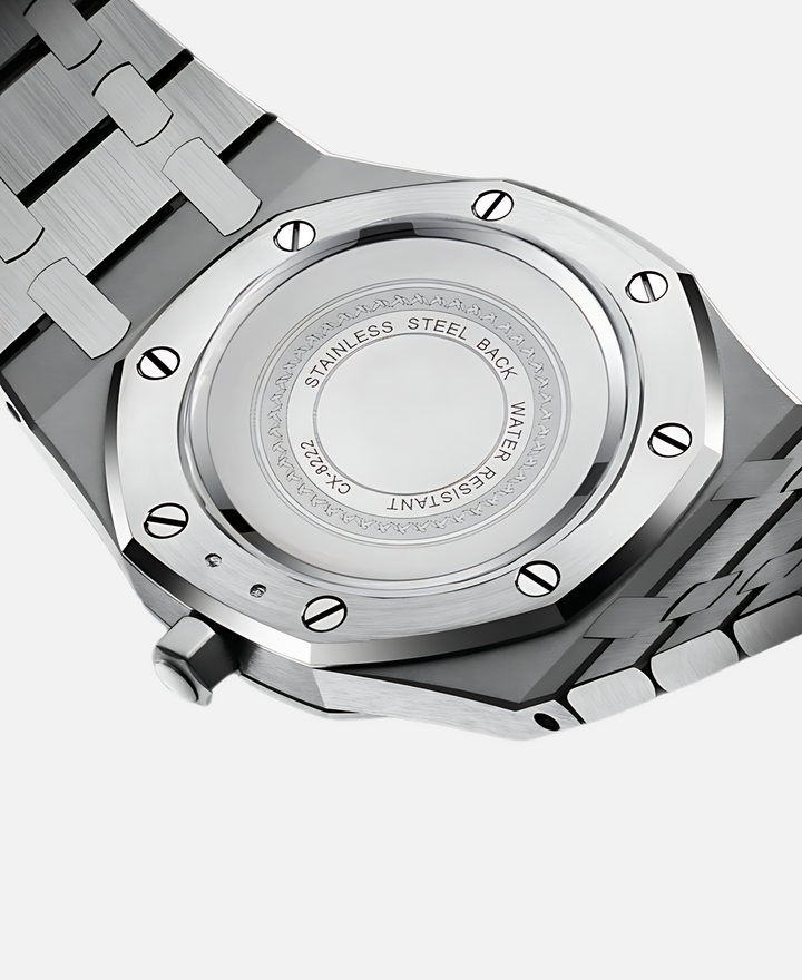 "Elegante Herren Armbanduhr, 41mm Edelstahl, zeitloses Design, minimalistisches Zifferblatt, kratzfest und wasserdicht."