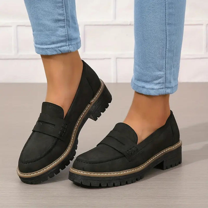 Elegante orthopädische Slipper für Damen & Herren, aus Leder, rutschfest, gepolsterte Sohle, Komfort und Halt, beige.