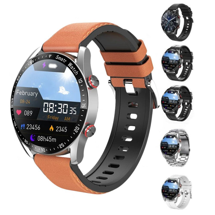 "Elegante Smartwatch mit Glukoseüberwachung und Fitnessfunktionen, stilvolles Design, ideal für Gesundheitsoptimierung"