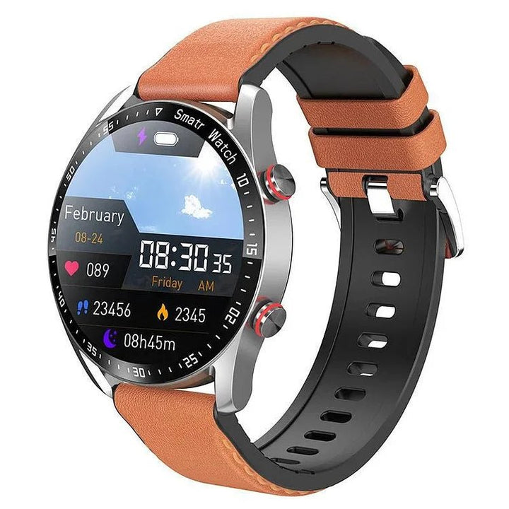 "Elegante Smartwatch mit Glukoseüberwachung und Fitnessfunktionen, stilvolles Design, ideal für Gesundheitsoptimierung"
