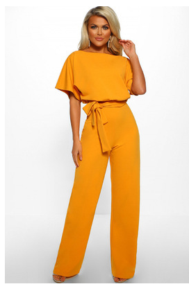 "Eleganter Damen Jumpsuit mit weitem Bein, leichtes Material, schmeichelhafte Silhouette, perfekt für Sommeranlässe."