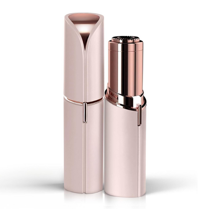 "Eleganter elektrischer Gesichtshaarentferner für Frauen, blau; ideal für präzise Haarentfernung bei empfindlicher Haut."