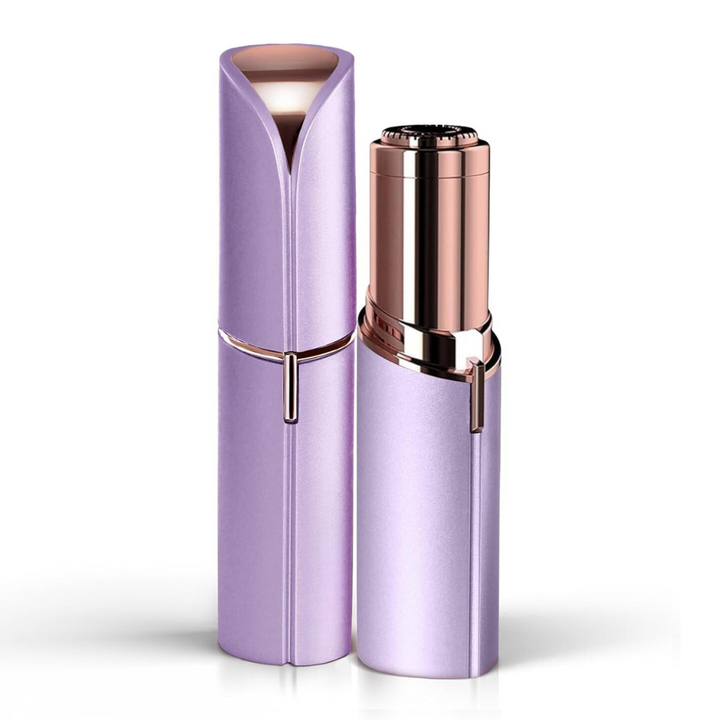 "Eleganter elektrischer Gesichtshaarentferner für Frauen, blau; ideal für präzise Haarentfernung bei empfindlicher Haut."