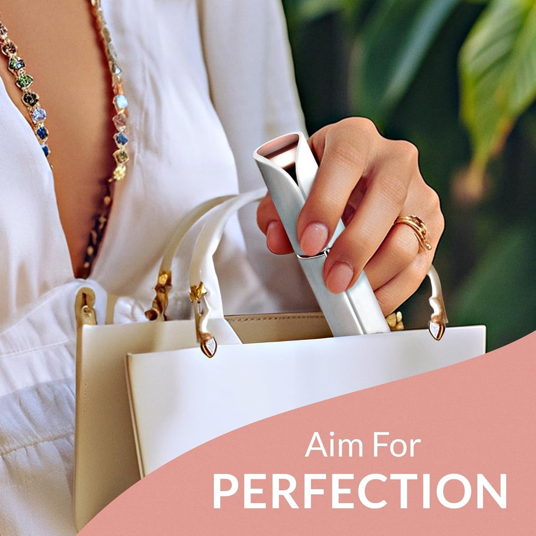 "Eleganter elektrischer Gesichtshaarentferner für Frauen, blau; ideal für präzise Haarentfernung bei empfindlicher Haut."