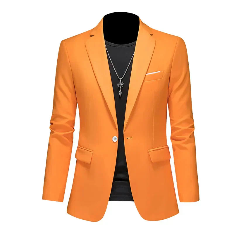 Eleganter Herren Blazer in Burgundisch, stilvoller Schnitt, ideal für Büro und Freizeit, zeitloses Design für Männer.