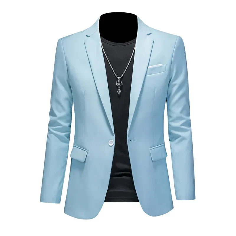 Eleganter Herren Blazer in Burgundisch, stilvoller Schnitt, ideal für Büro und Freizeit, zeitloses Design für Männer.