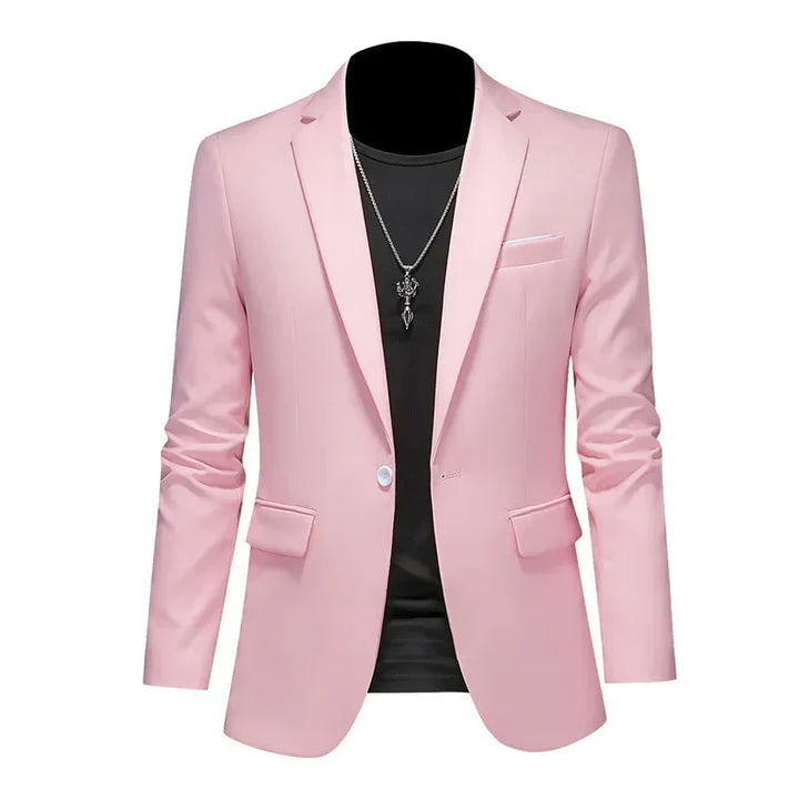 Eleganter Herren Blazer in Burgundisch, stilvoller Schnitt, ideal für Büro und Freizeit, zeitloses Design für Männer.