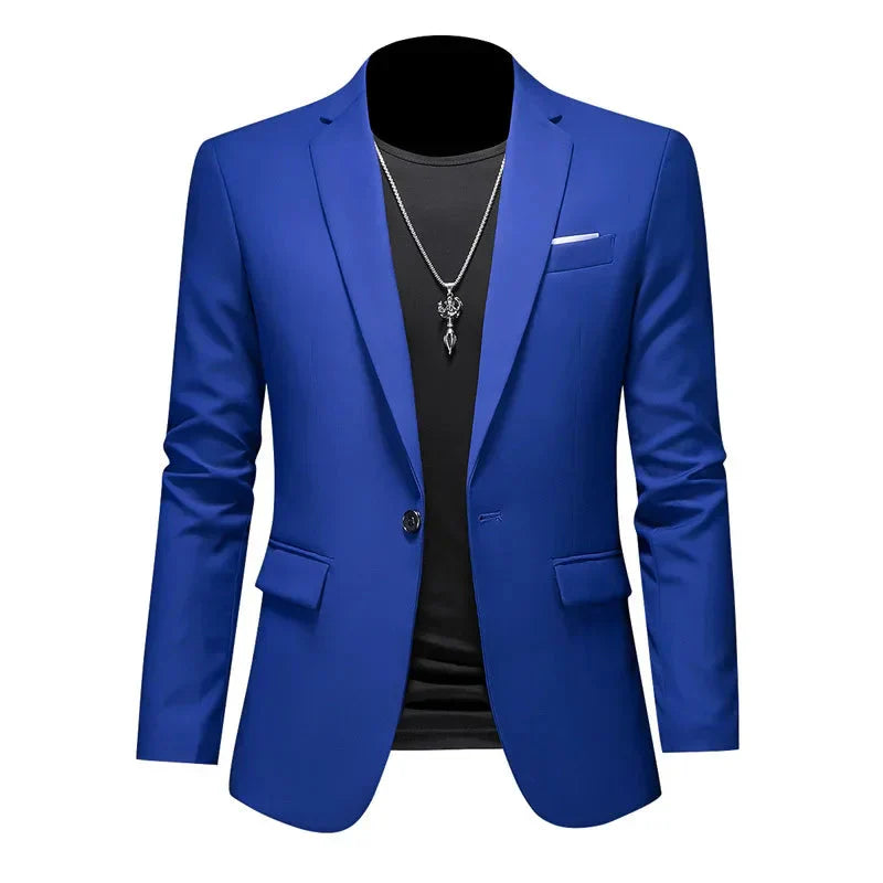 Eleganter Herren Blazer in Burgundisch, stilvoller Schnitt, ideal für Büro und Freizeit, zeitloses Design für Männer.