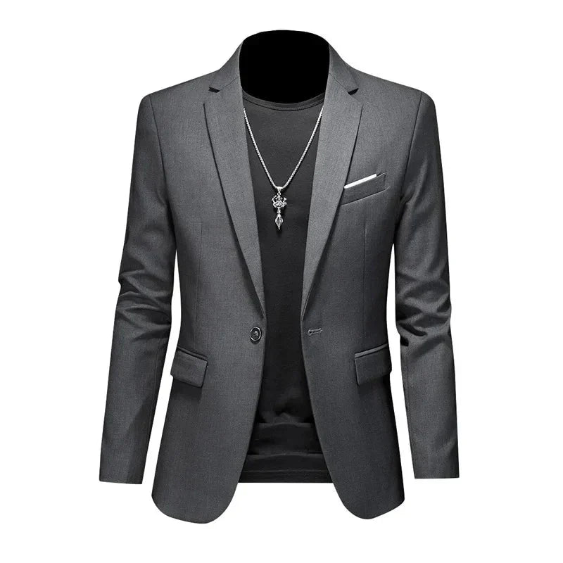 Eleganter Herren Blazer in Burgundisch, stilvoller Schnitt, ideal für Büro und Freizeit, zeitloses Design für Männer.