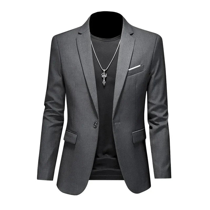 Eleganter Herren Blazer in Burgundisch, stilvoller Schnitt, ideal für Büro und Freizeit, zeitloses Design für Männer.