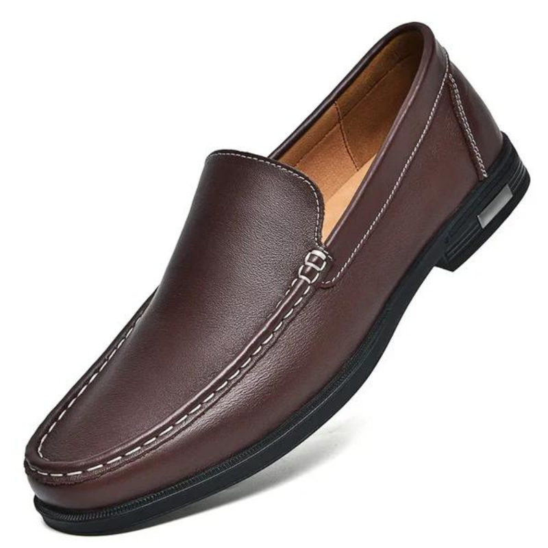 "Eleganter Herren Loafer aus echtem Leder, klassisches Design, luxuriös und stilvoll, ideal für jeden Anlass."