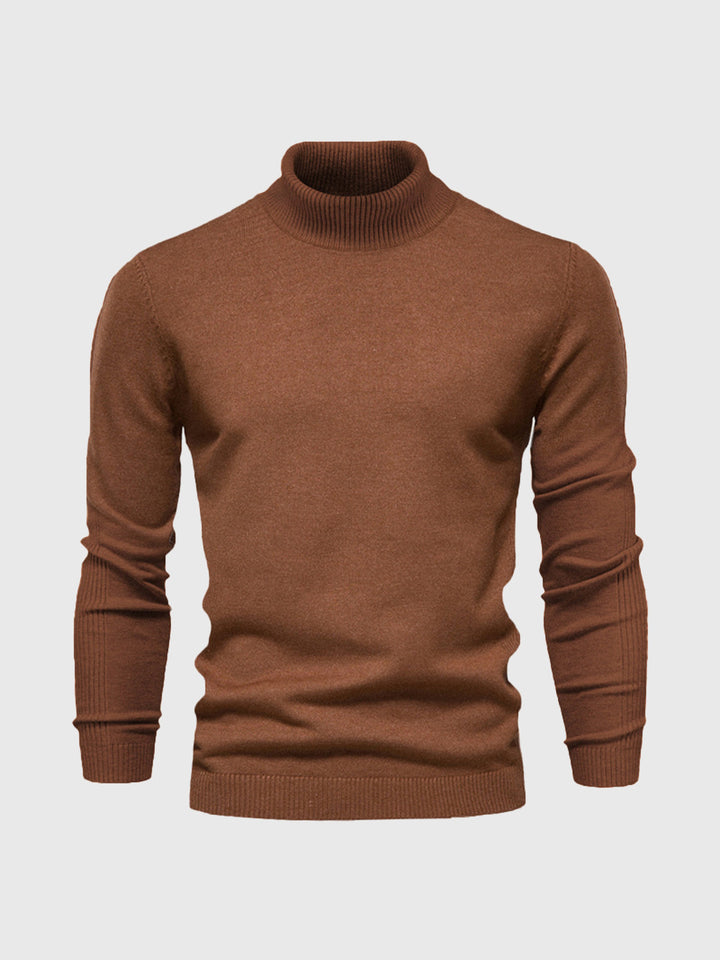 Eleganter Herren Rollkragenpullover aus weicher Baumwolle, zeitloses Design, maschinenwaschbar, vielseitig kombinierbar.