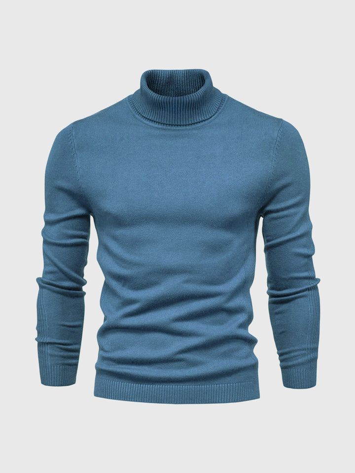 Eleganter Herren Rollkragenpullover aus weicher Baumwolle, zeitloses Design, maschinenwaschbar, vielseitig kombinierbar.